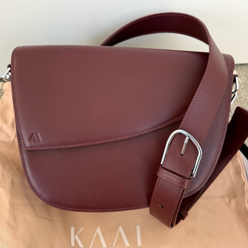 KAAI Rebel Saddle Bag | Soft Touch Garnet Brown | NWOT